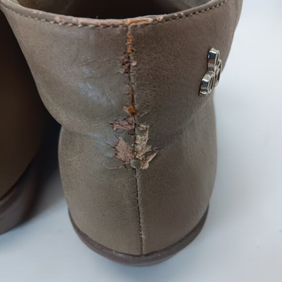 Sam Edelman Petty Nude Booties Size 4 US Side Zipper Closure Synthetic Upper - Picture 3 of 9